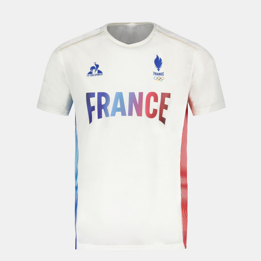 2410075-O TRAINING Tee SS N°1 M marshmallow | Maillot Équipe de France Homme