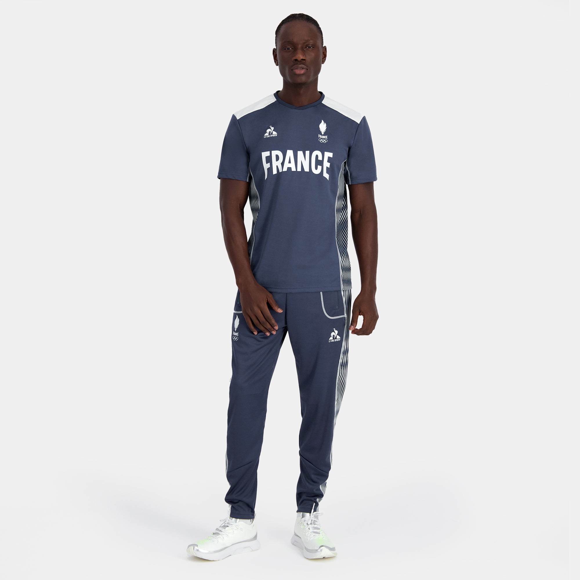 2410076-O TRAINING Tee SS N°2 M insignia blue | Maillot Équipe de France Homme