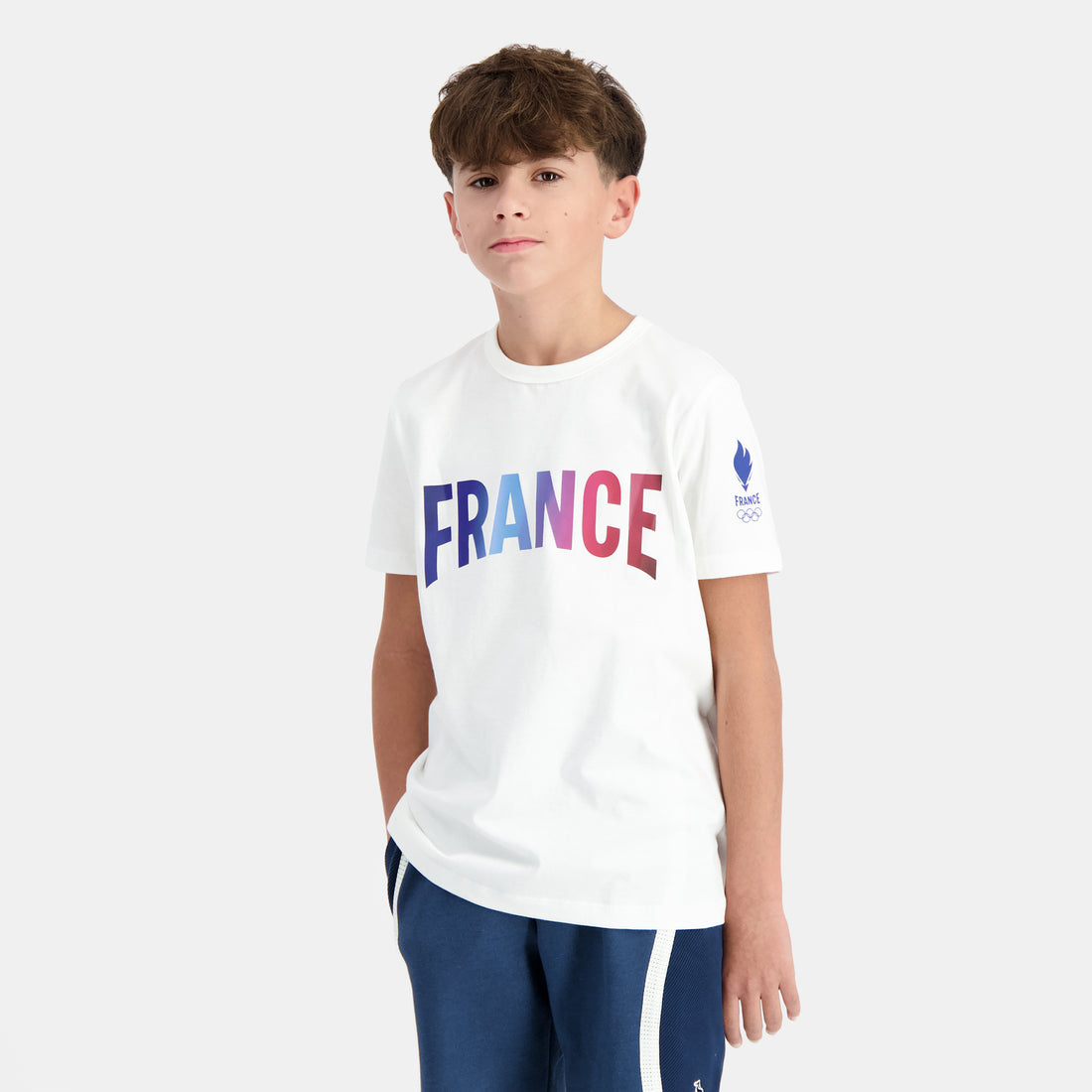 2410087-EFRO 24 Tee SS N°1 Enfant marshmallow | T-shirt Équipe de France Enfant
