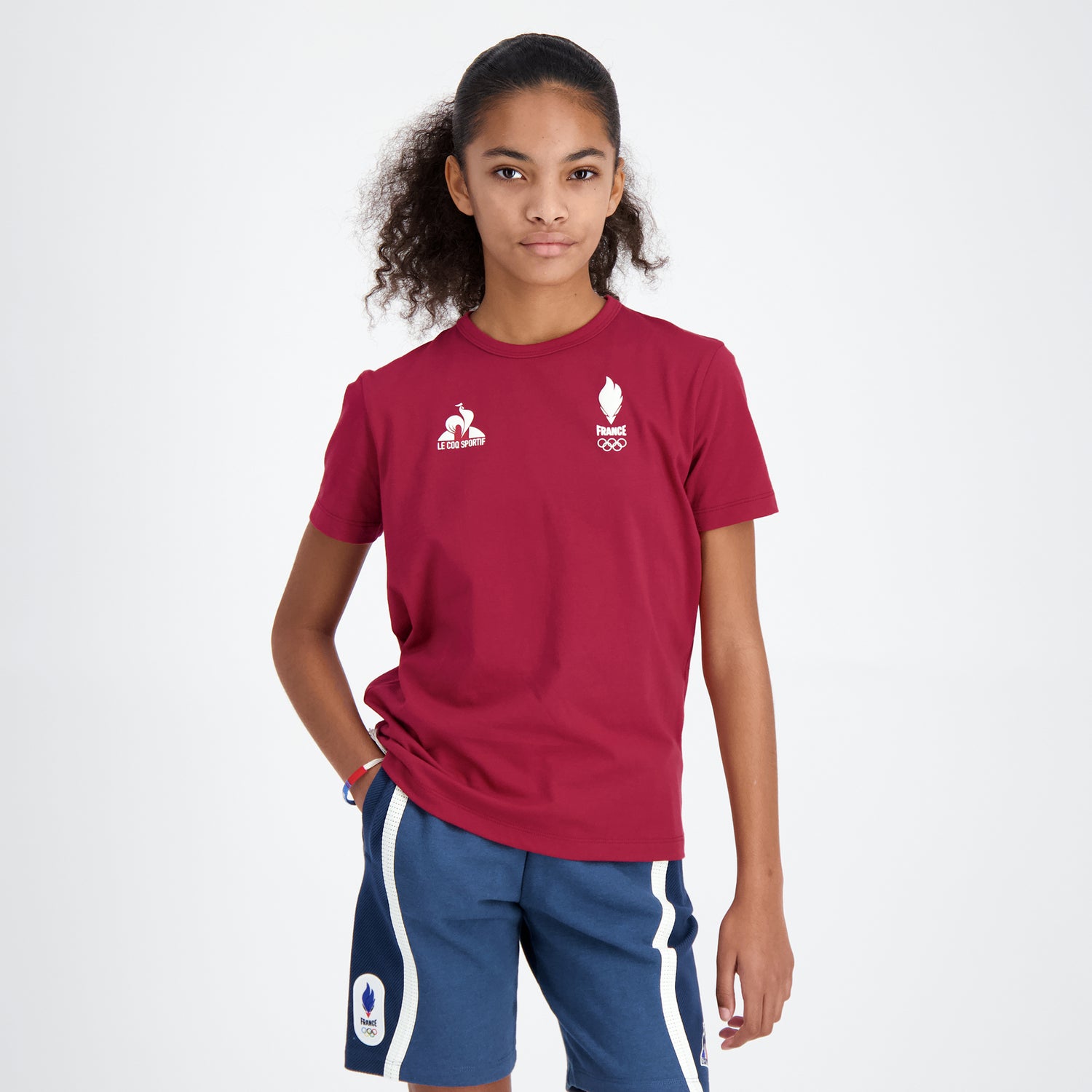 2410089-EFRO 24 Tee SS N°2 Enfant rio red | T-shirt Équipe de France Enfant