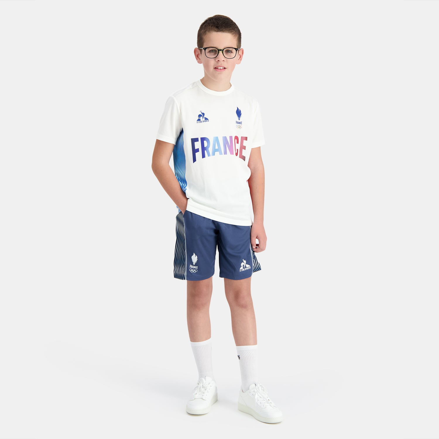 2410107-O TRAINING Short N°1 Enfant insignia blu | Short Équipe de France Enfant