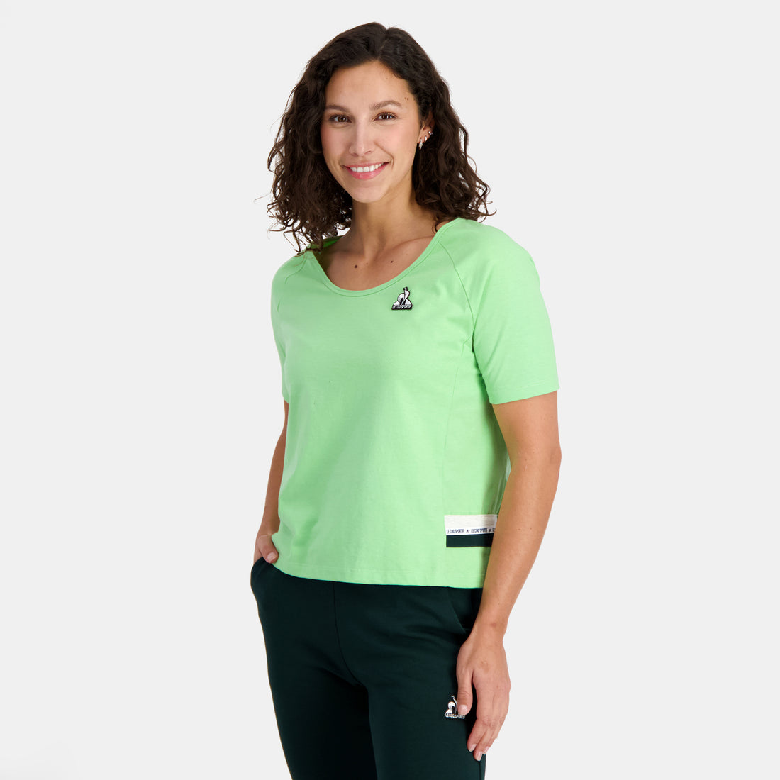 2410179-SAISON Tee SS N°1 W greengage  | T-Shirt for women