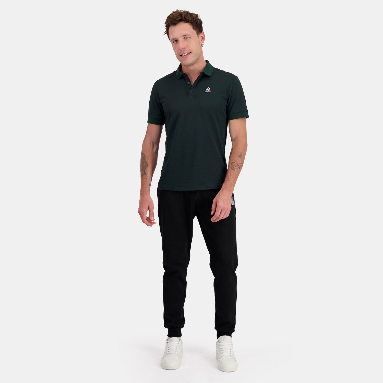 2410246-ESS Polo SS N°2 M scarab | Polo Homme