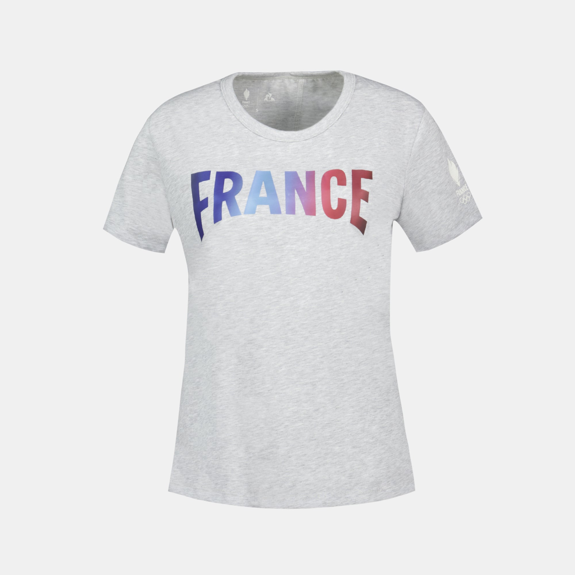 2410380-EFRO 24 Tee SS N°5 W gris chiné clair | T-shirt Femme