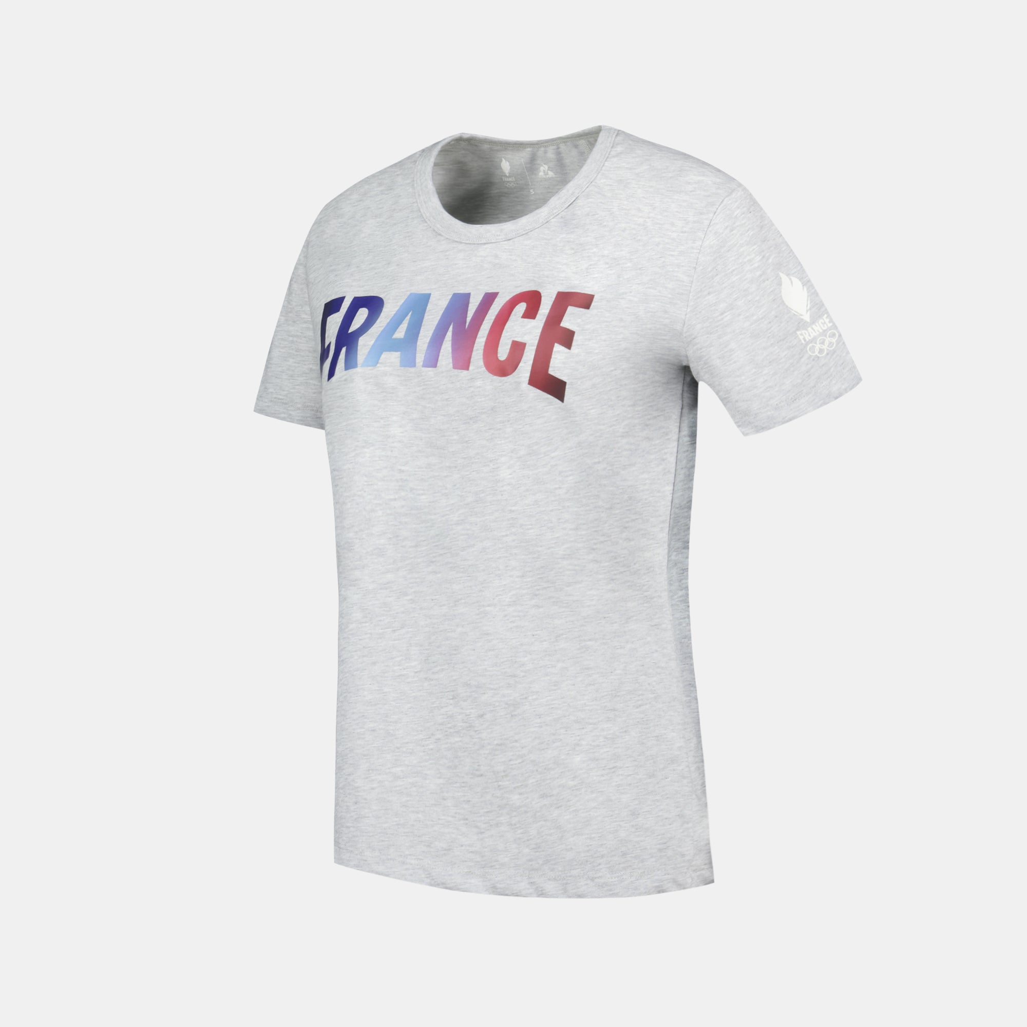 2410380-EFRO 24 Tee SS N°5 W gris chiné clair | T-shirt Femme