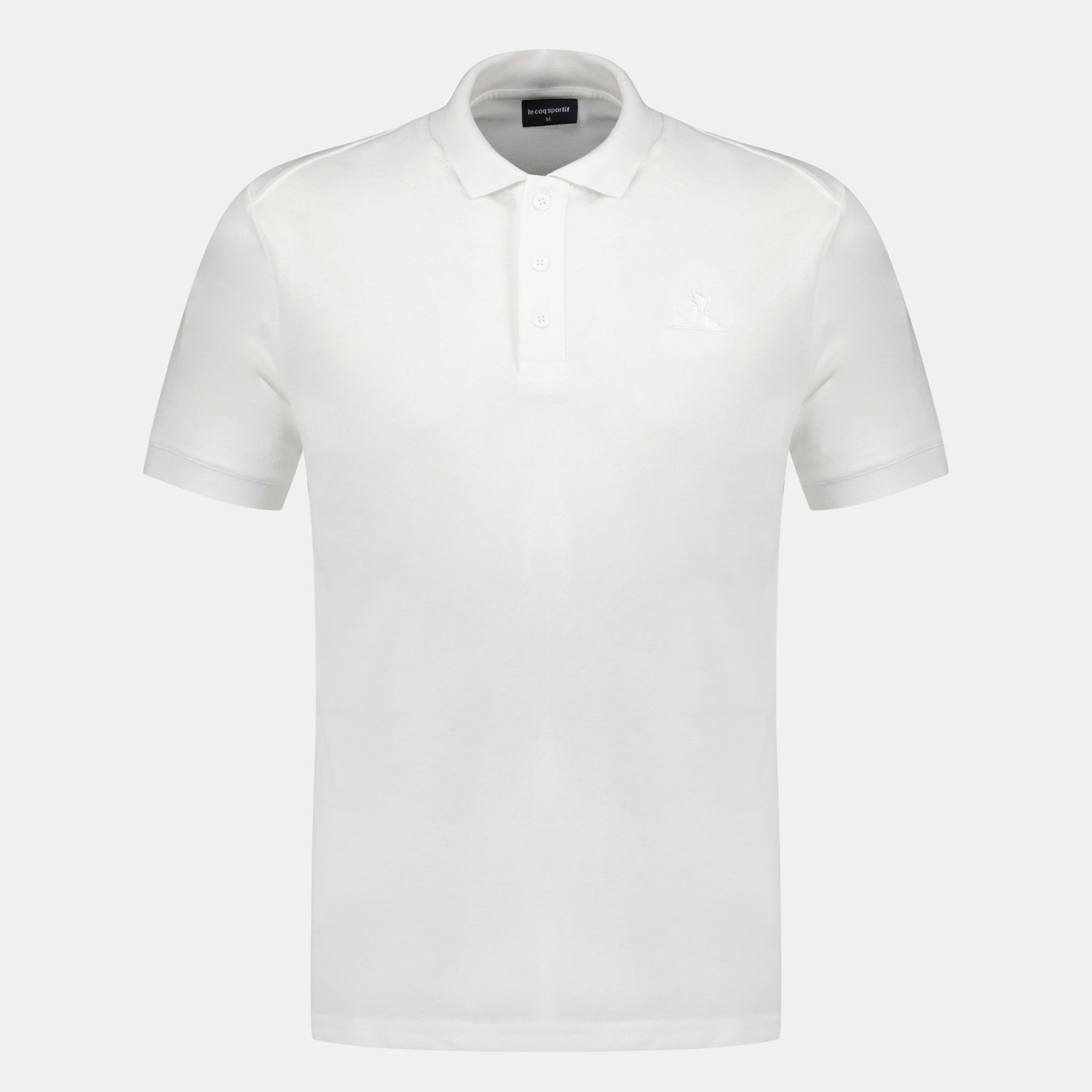 2410409-ESS T/T Polo SS N°1 M new optical white  | Polo Hombre en jersey piqué coton