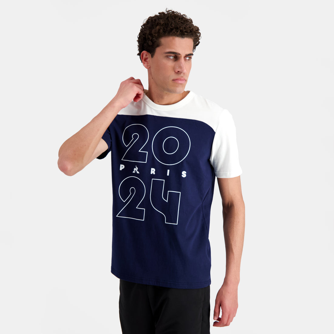 2410567-GRAPHIC P24 Tee SS N°3 M bleu nuit/marsh  | T-Shirt für Herren