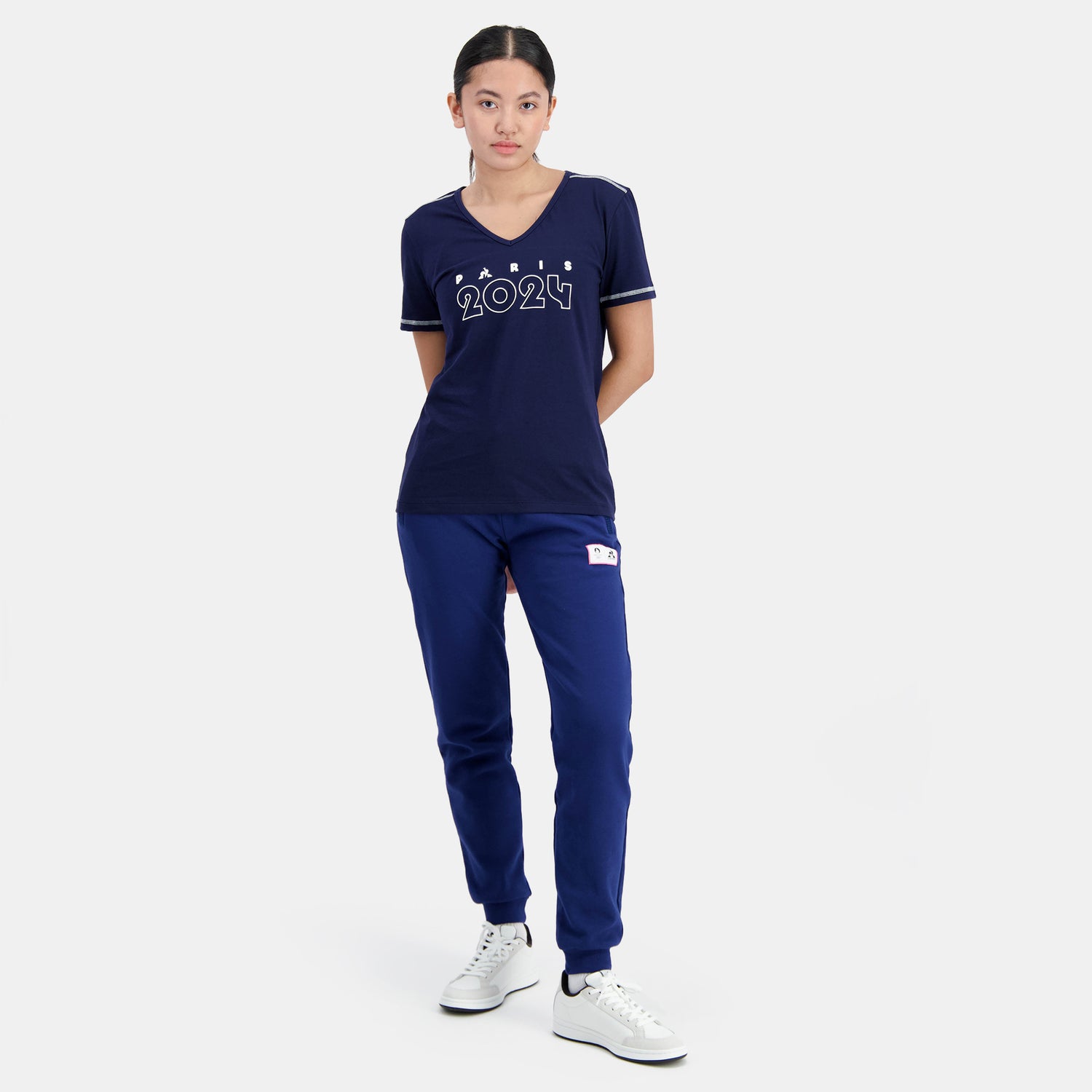 2410584-GRAPHIC P24 Tee SS Col V N°1 W bleu nuit | T-shirt Femme