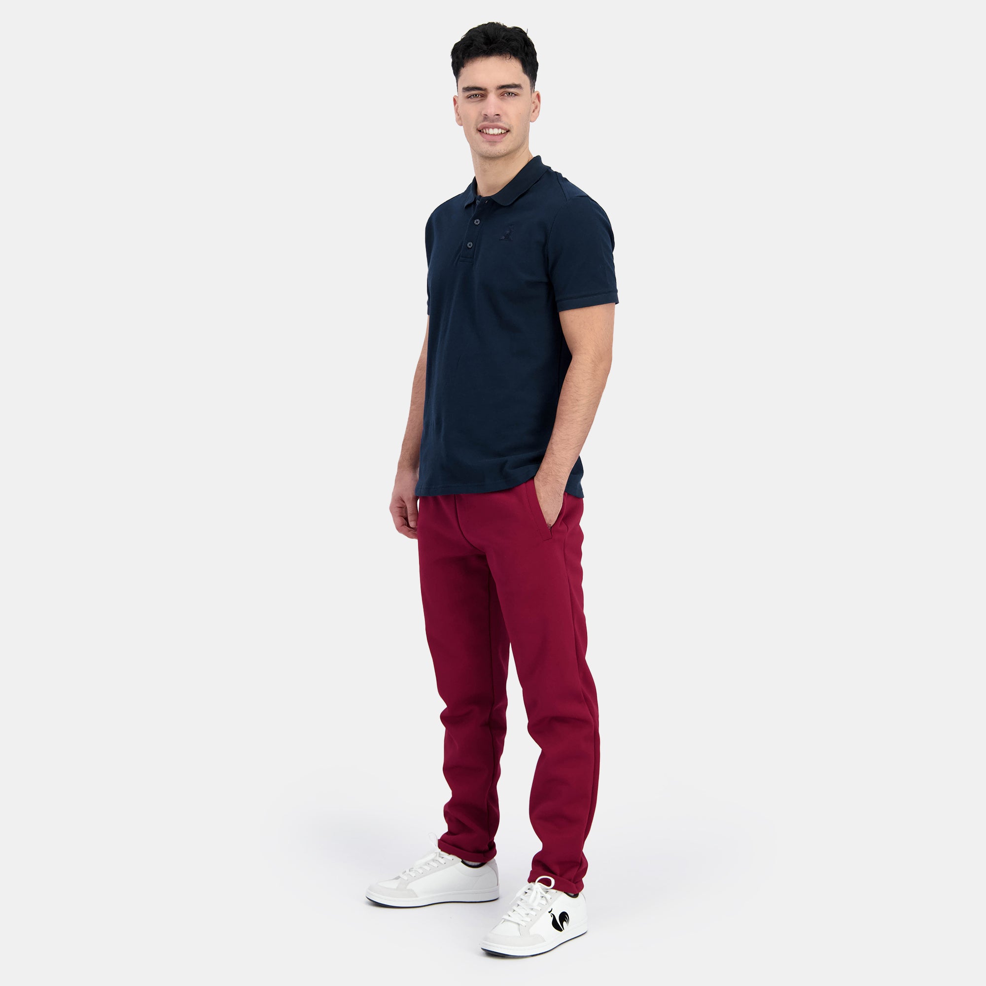 2410766-ESS T/T Pant Carotte N°2 M rambo red  | Trousers coupe carotte for men