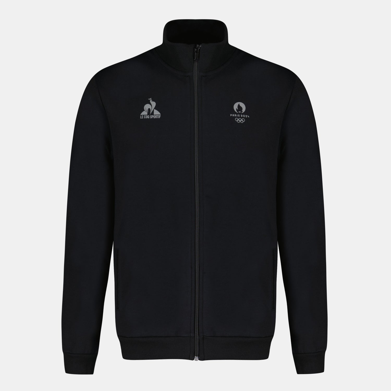 2411055-ESS P24 FZ Sweat N°2 M black  | Zip-Up Sweatshirtshirt for men