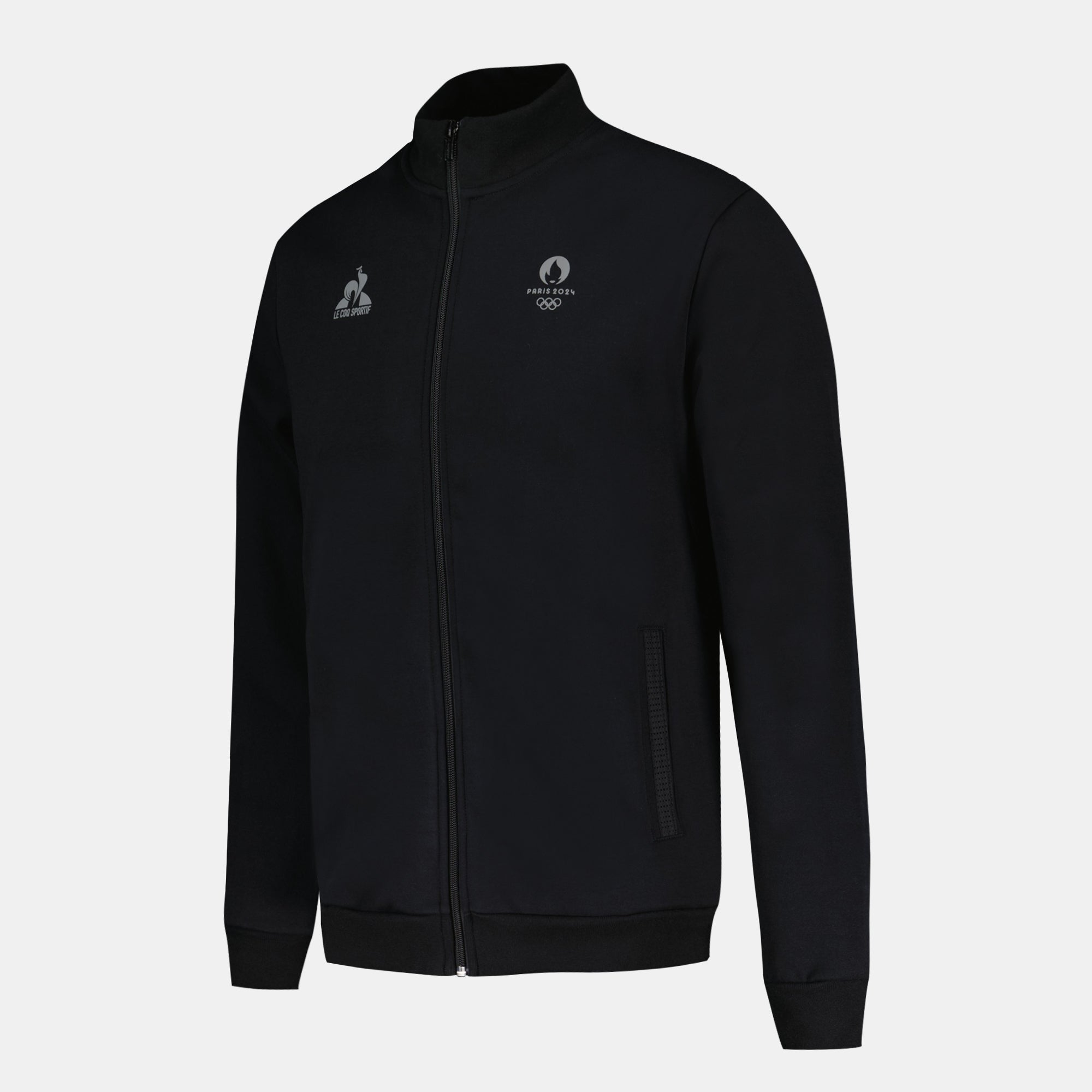 2411055-ESS P24 FZ Sweat N°2 M black  | Zip-Up Sweatshirtshirt for men