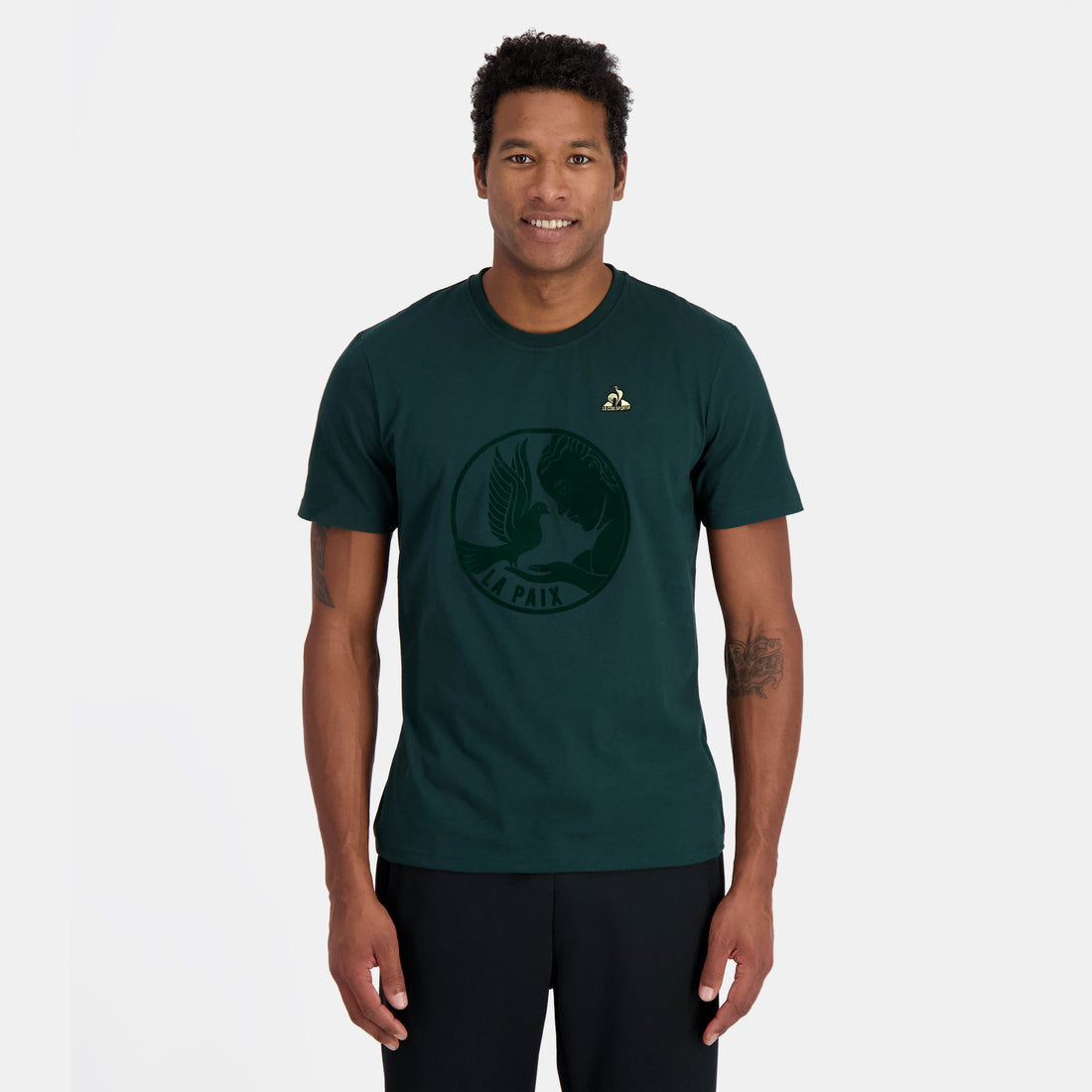 2411175-LA PAIX Tee SS N°1 M scarab | T-shirt motif «La Paix»  Homme
