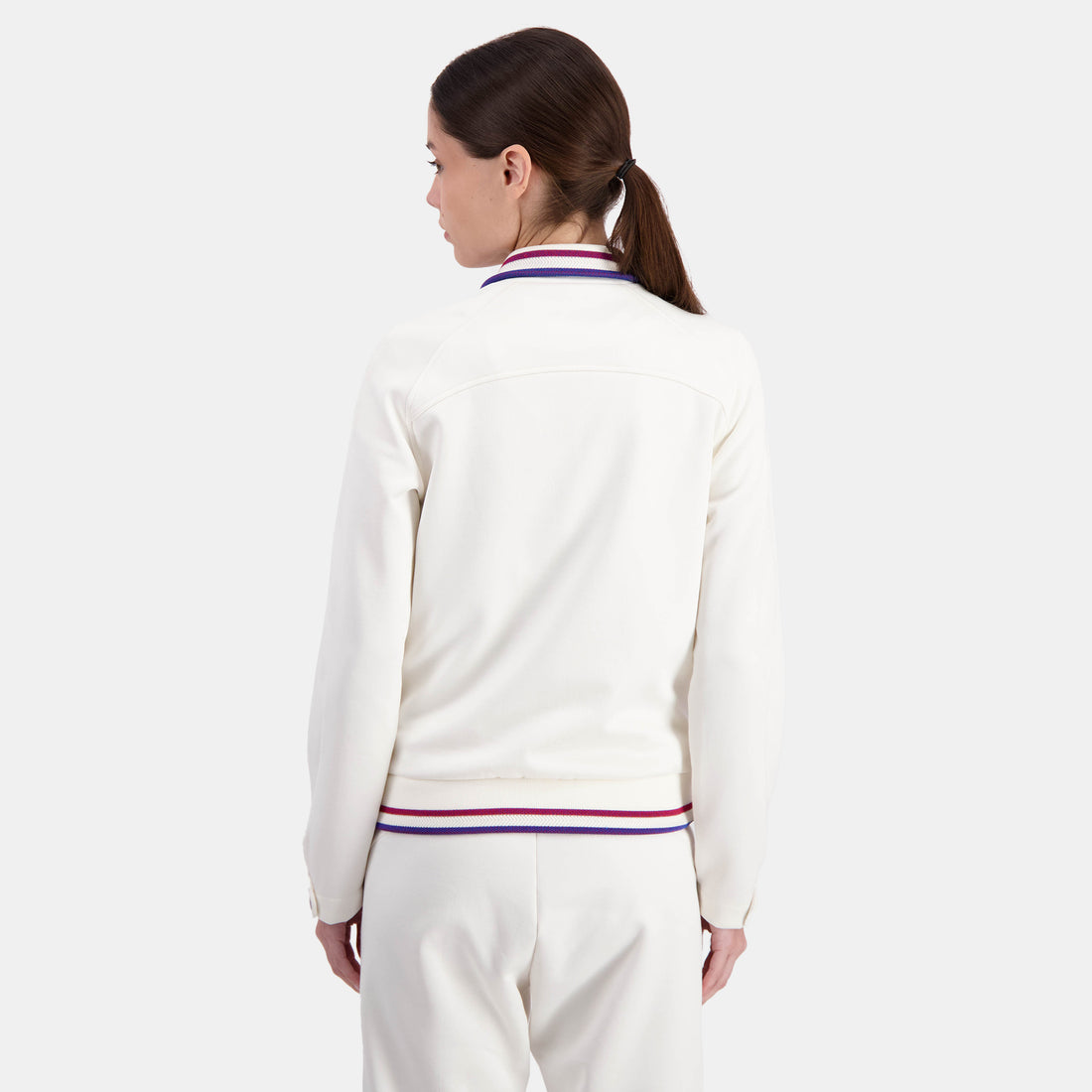 2421028-EFRO 24 FZ Sweat N°2 W écru  | Zip-Up Sweatshirtshirt for women