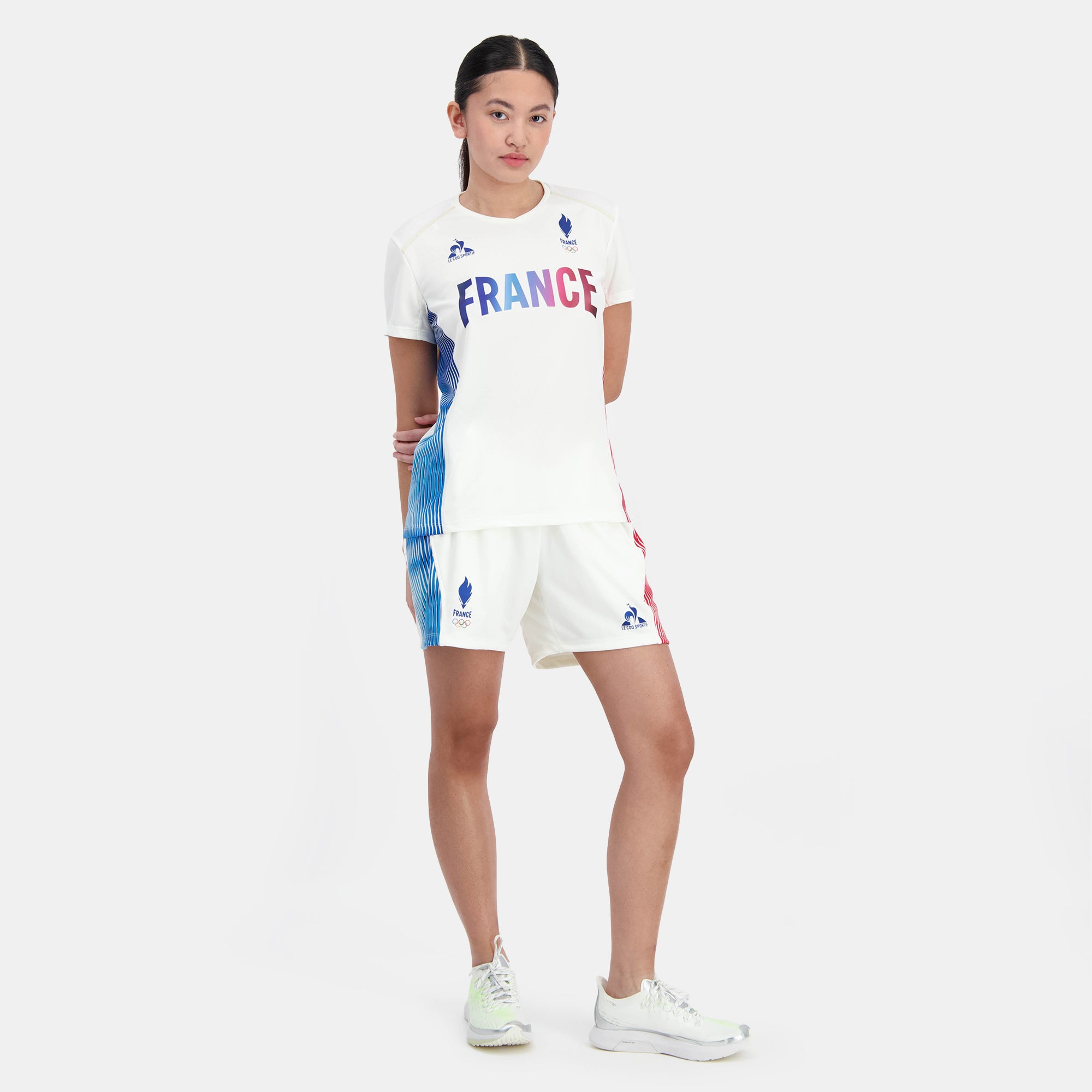 2421295-O TRAINING Tee SS N°1 W marshmallow | T-shirt Équipe de France Femme