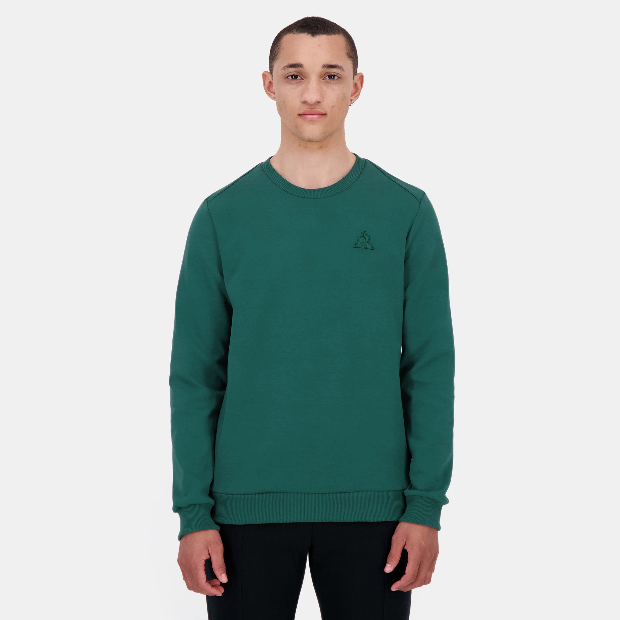2510208-ESS T/T Crew Sweat N°1 M jasper | Sweat col rond Homme