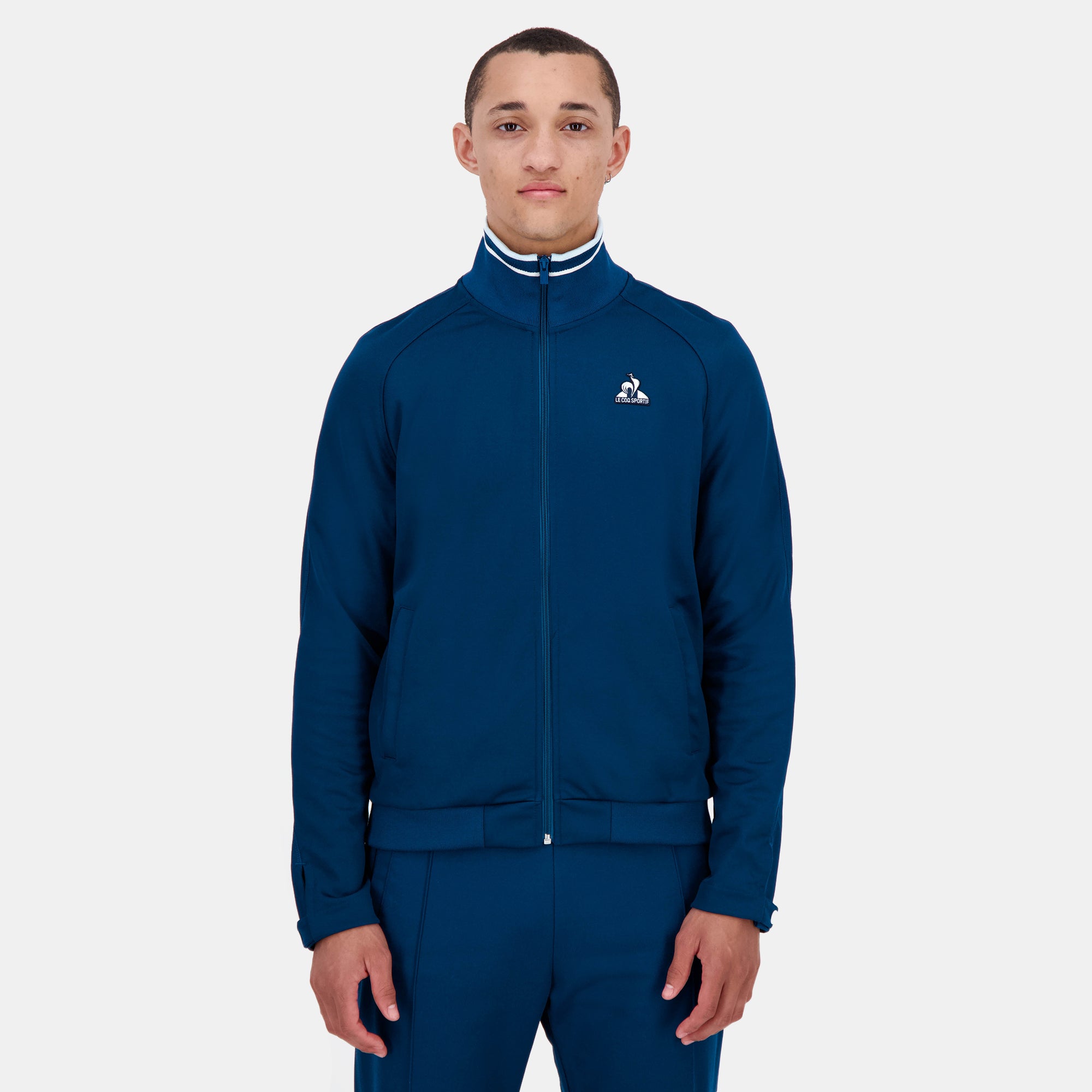 2510646-HERITAGE LF FZ Sweat N°2 M gibraltar sea | Herren-Sweatshirt mit Reißverschluss