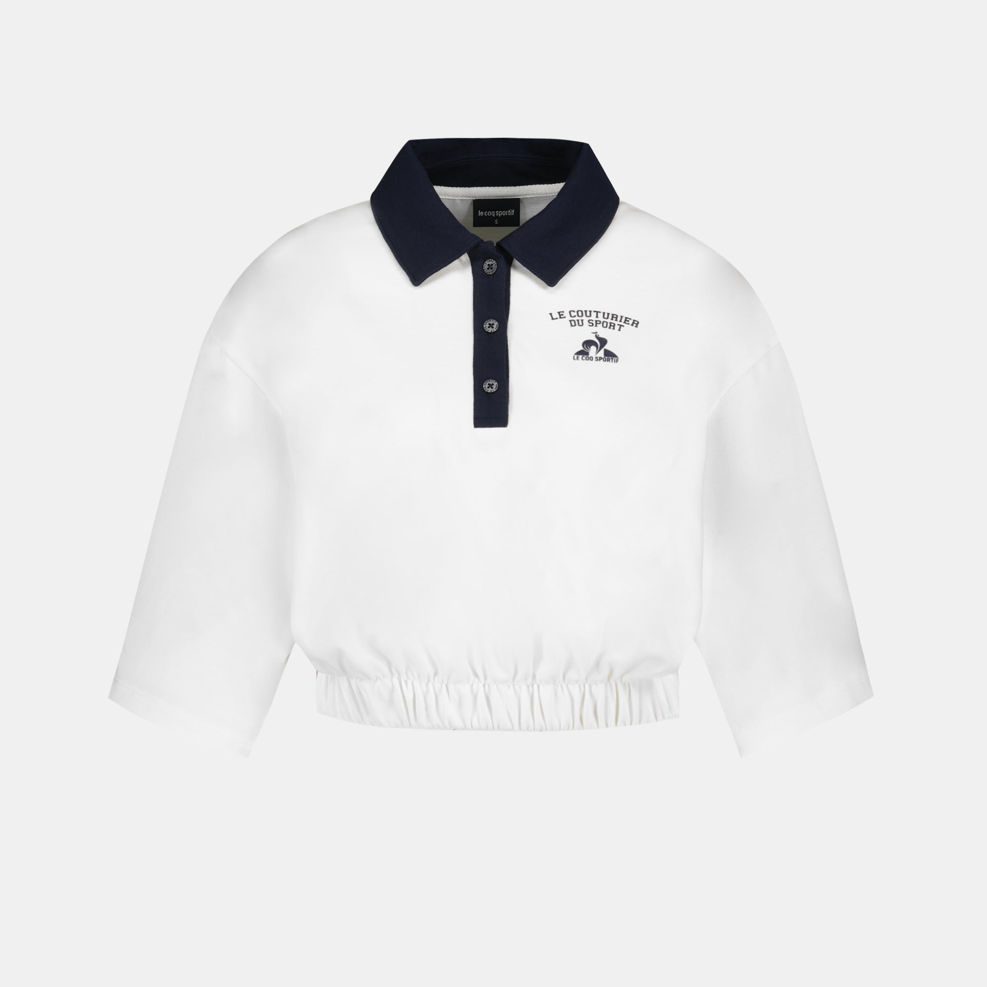 2511007-SMU HERITAGE Polo Crop N°1 W marshmallow | Polo Femme
