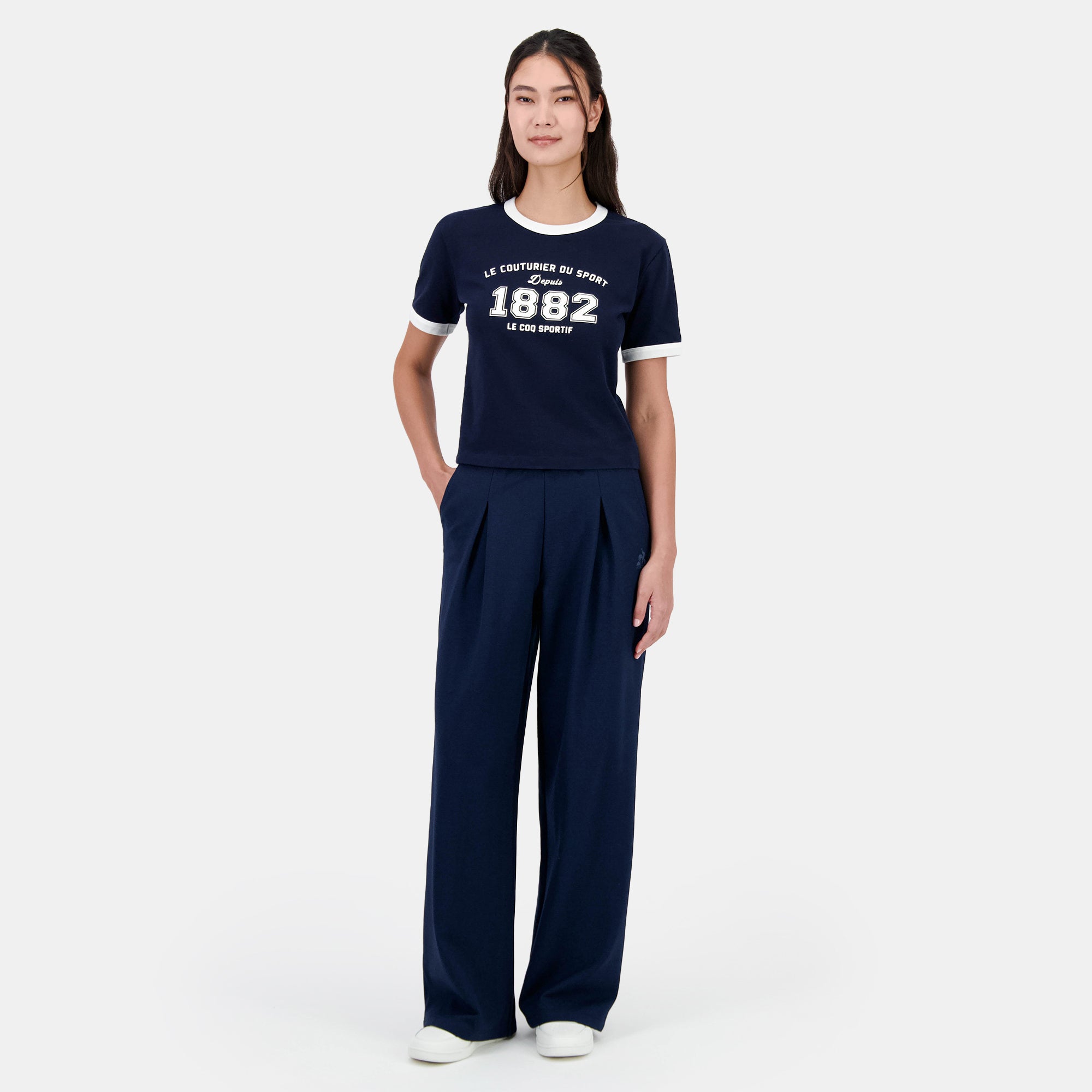 2511011-SMU HERITAGE Pant Droit N°1 W dark velve | Pantalon Femme
