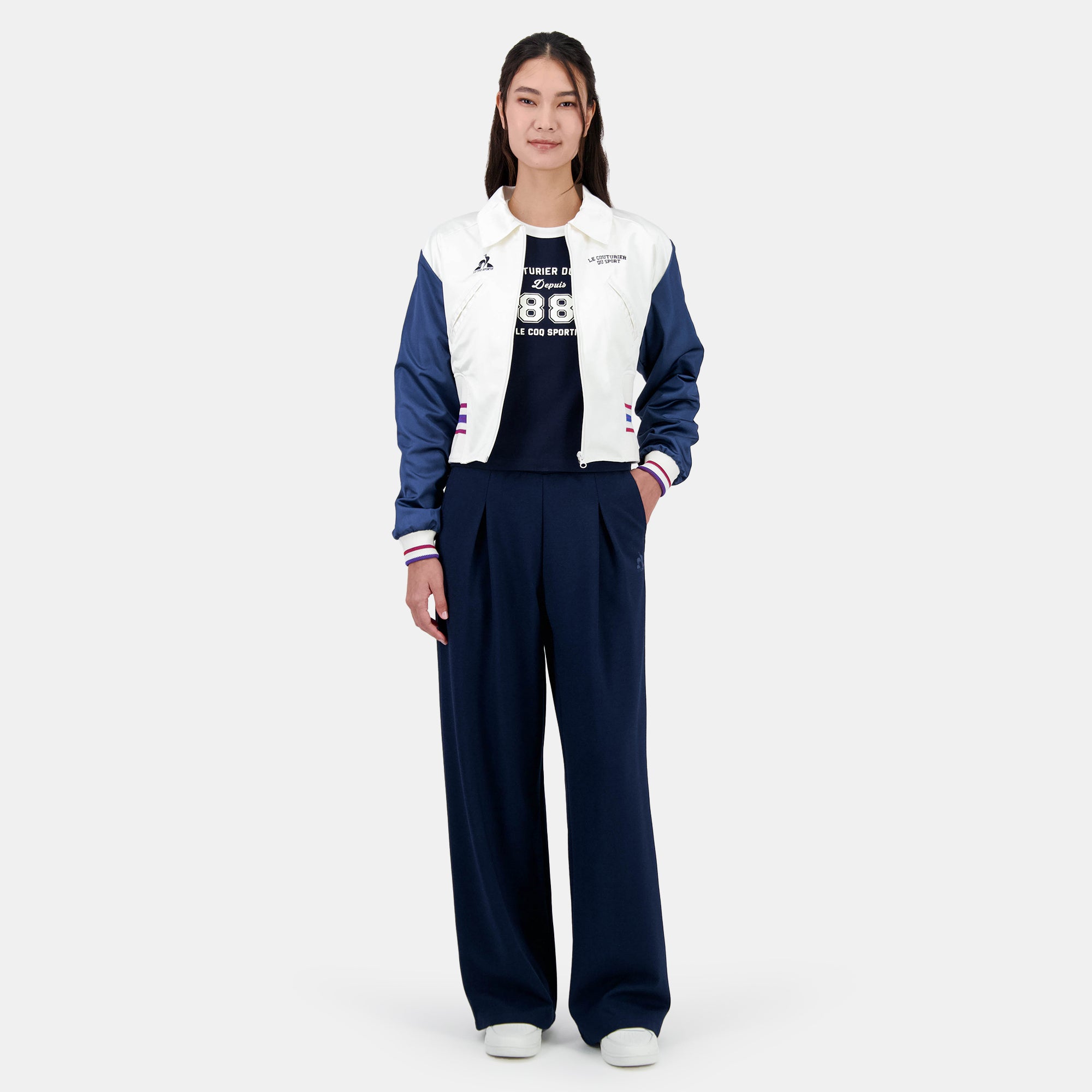 2511011-SMU HERITAGE Pant Droit N°1 W dark velve | Pantalon Femme
