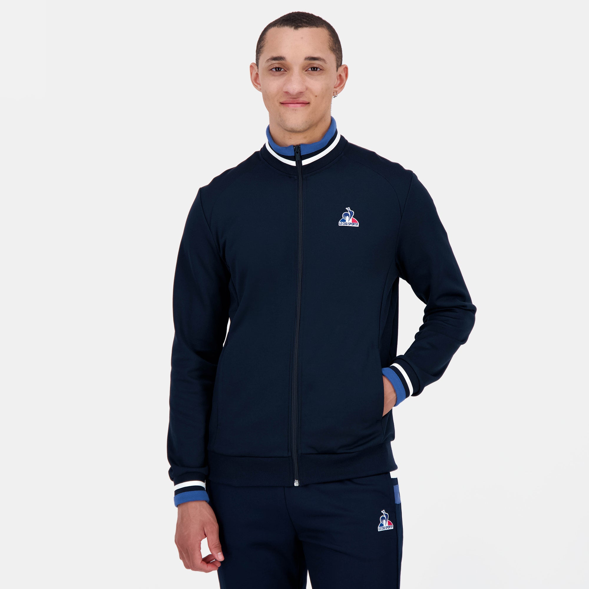 2520339-HERITAGE SP FZ Sweat N°1 M sky captain | Sweat zippé Homme