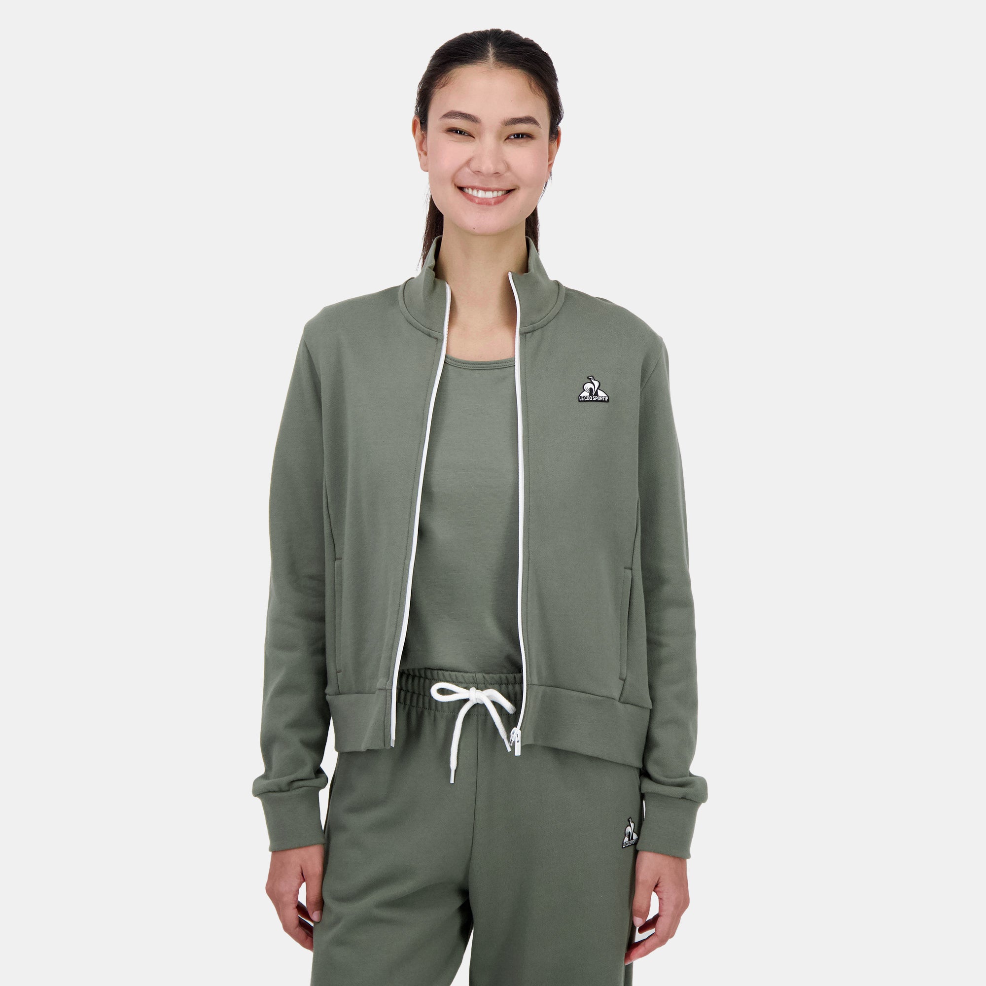 2520373-CONTEMPORAIN SP FZ Sweat N°1 W tea leaf | Sweat Femme