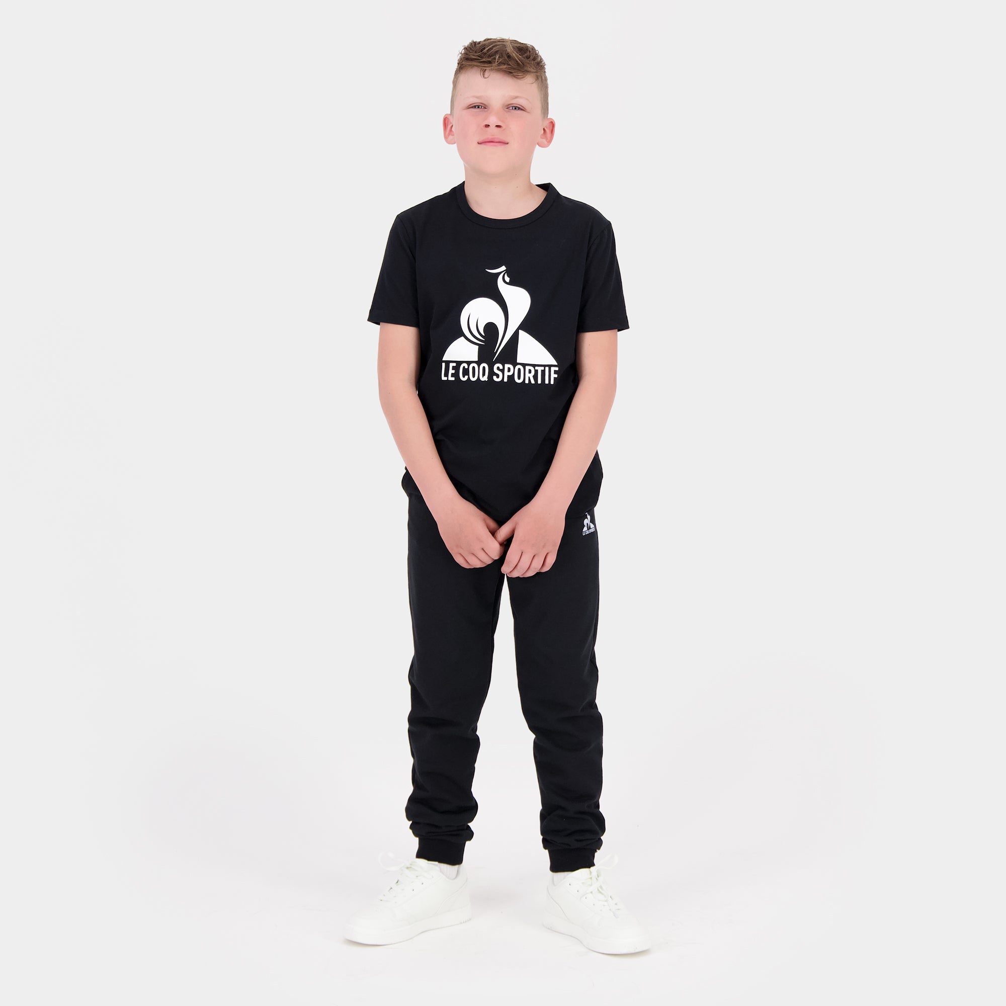 2520441-ESS Tee SS N°1 Enfant black light | T-shirt Enfant