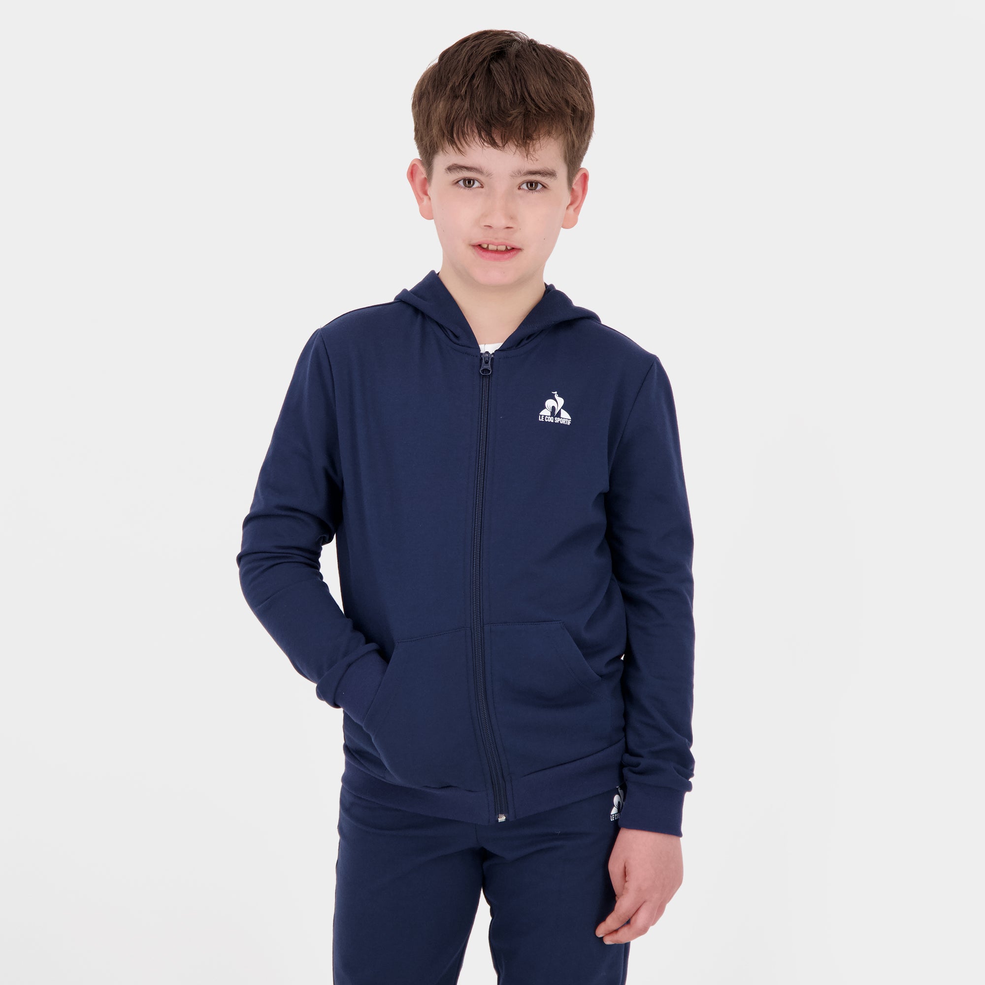 2520445-ESS FZ Hoody N°1 Enfant blue light | Sweat zippé à capuche Enfant