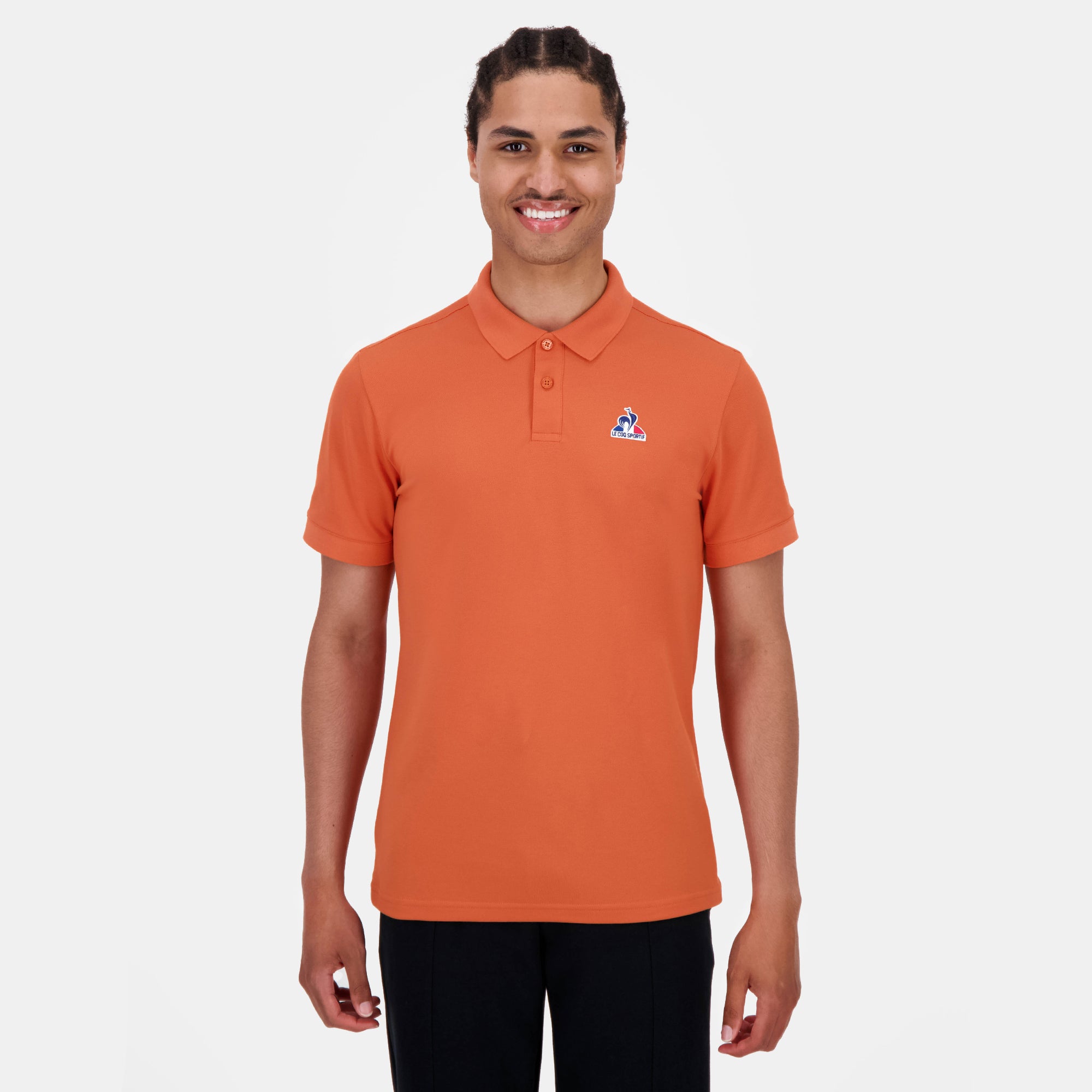 2520479-ESS Polo SS N°1 M orange camuset | Polo Homme
