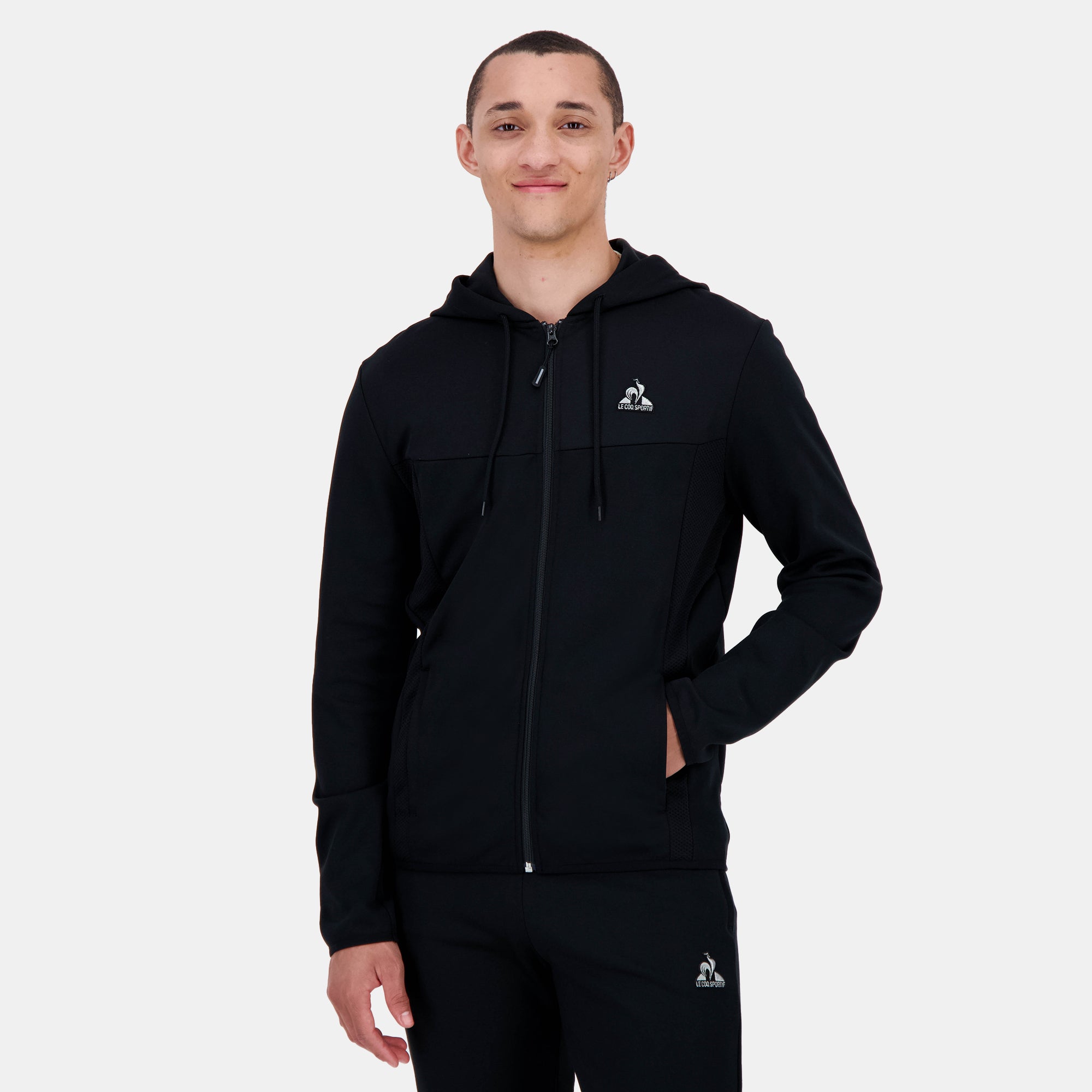2520492-TECH SP FZ Hoody N°1 M black | Sweat zippé à capuche Homme