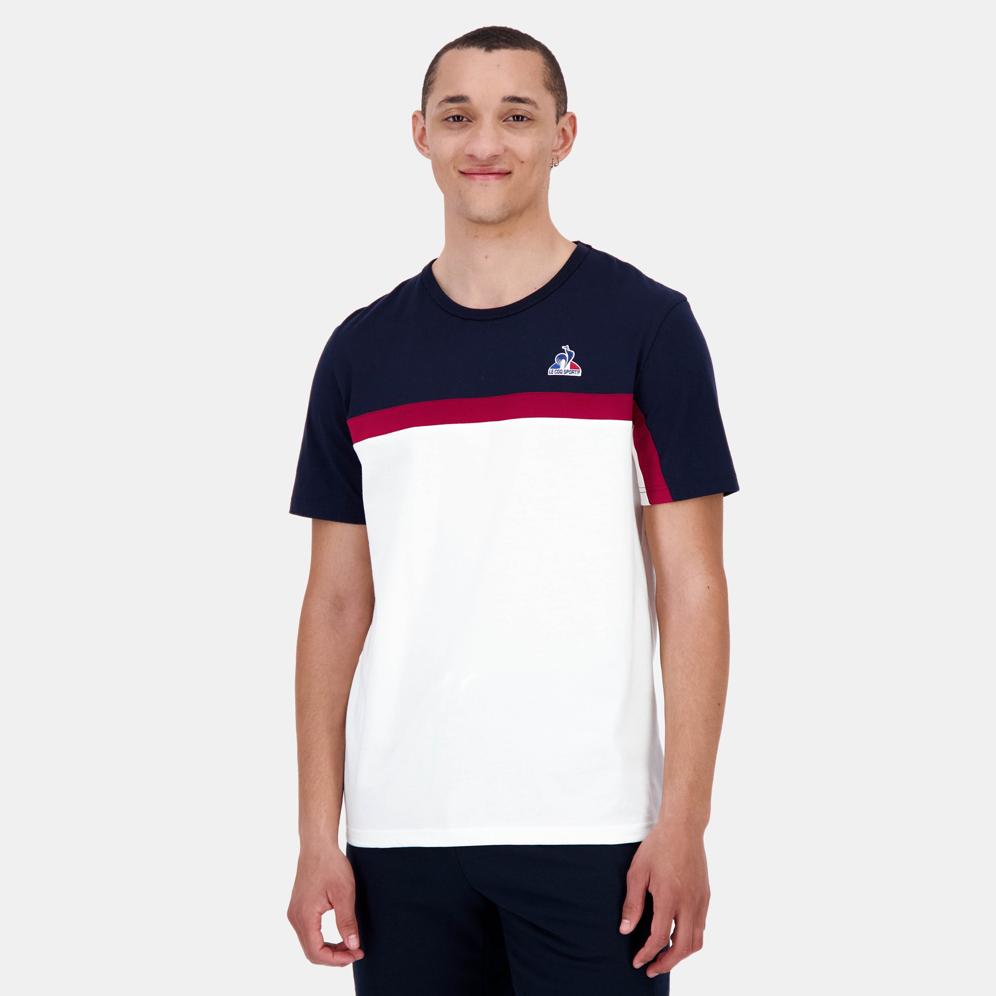 2520812-TRI SP Tee SS N°2 M marshmallow/sky capt | T-shirt Homme