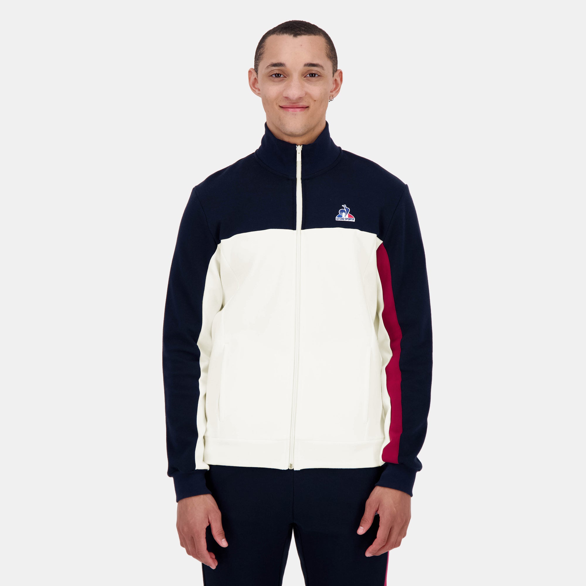 2520813-TRI SP FZ Sweat N°1 M marshmallow/sky ca | Sweat zippé Homme