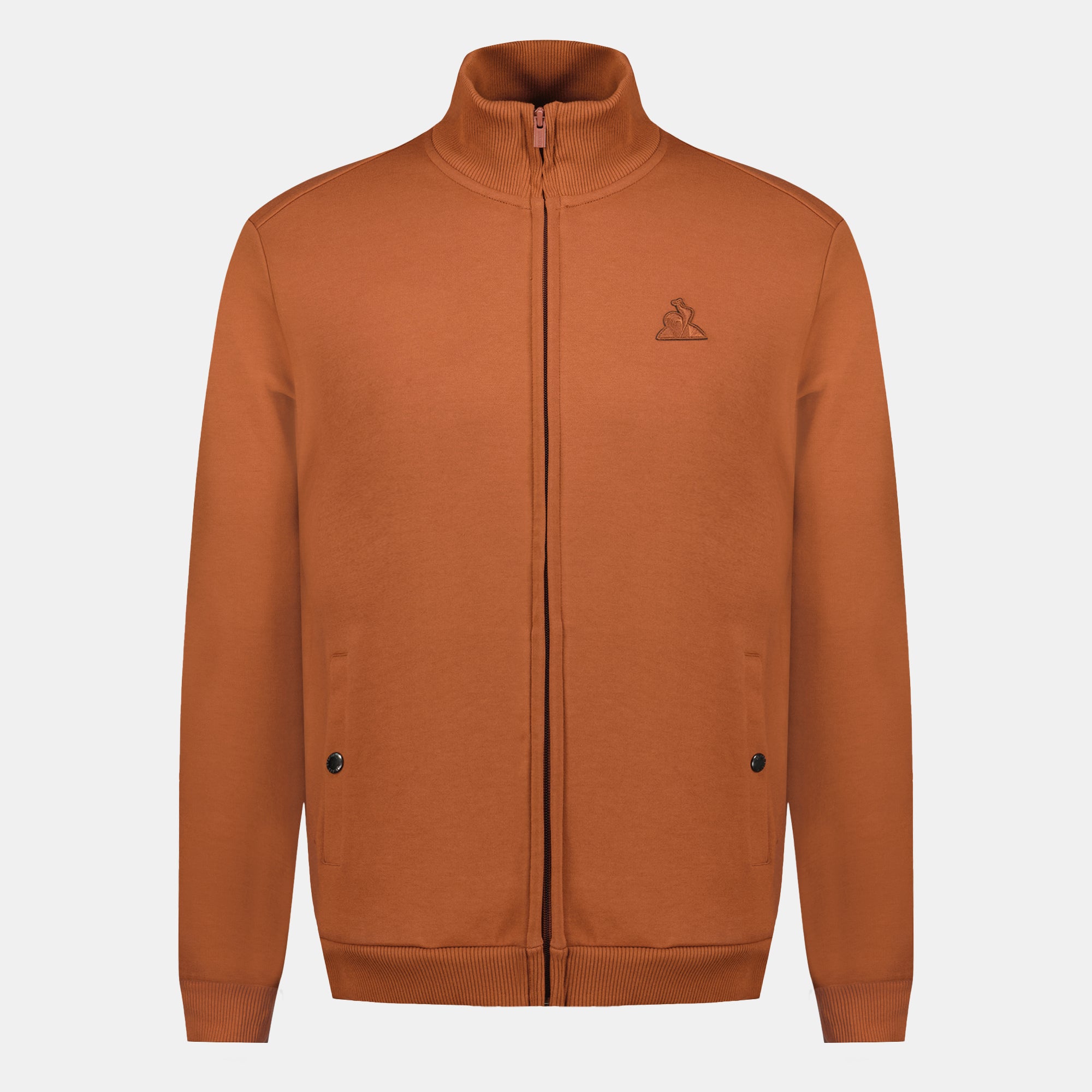 2520917-ESS T/T FZ Sweat N°1 M ginger bread | Sweat zippé Homme