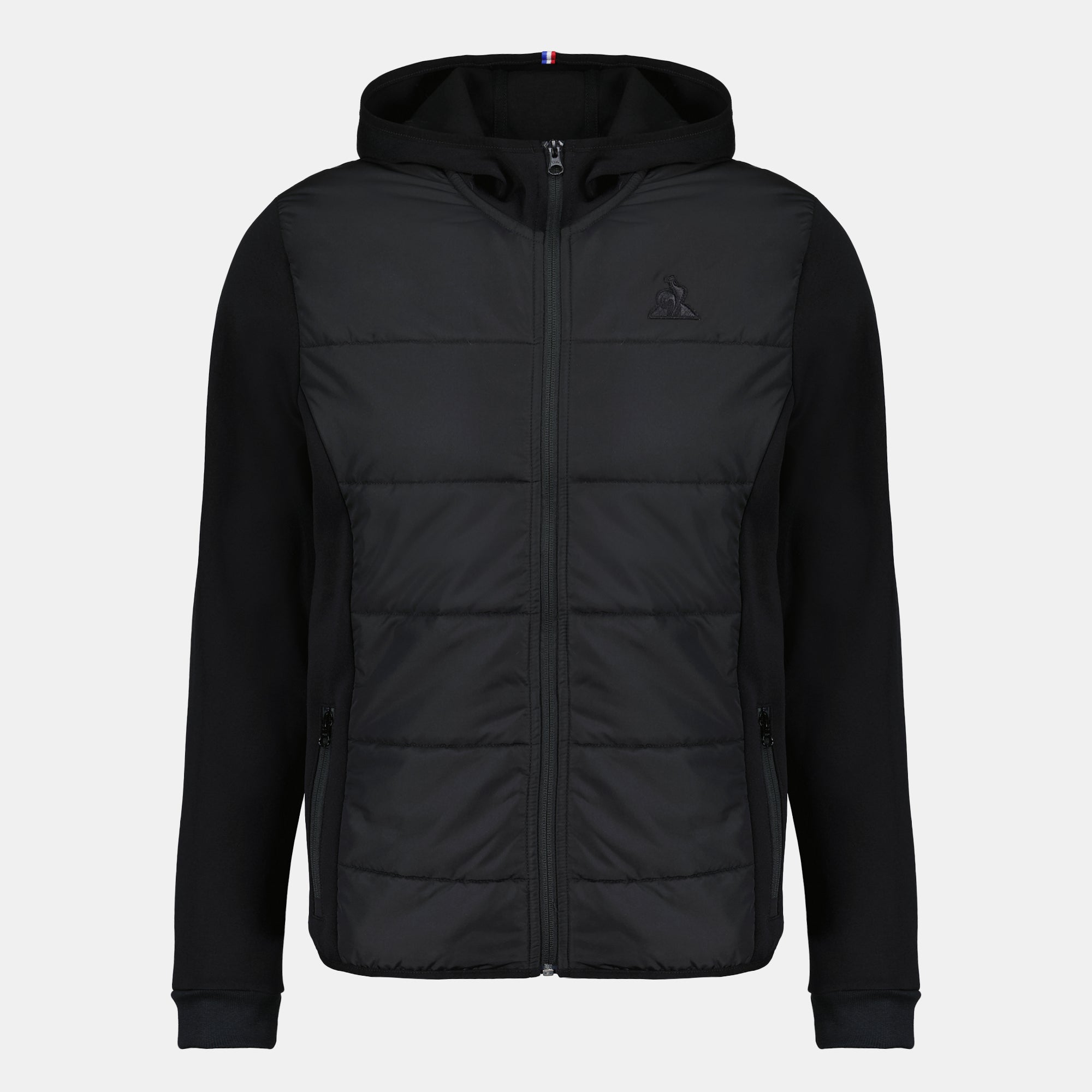 2520922-ESS T/T LF Veste Hybride N°1 M black | Sweat zippé à capuche Homme