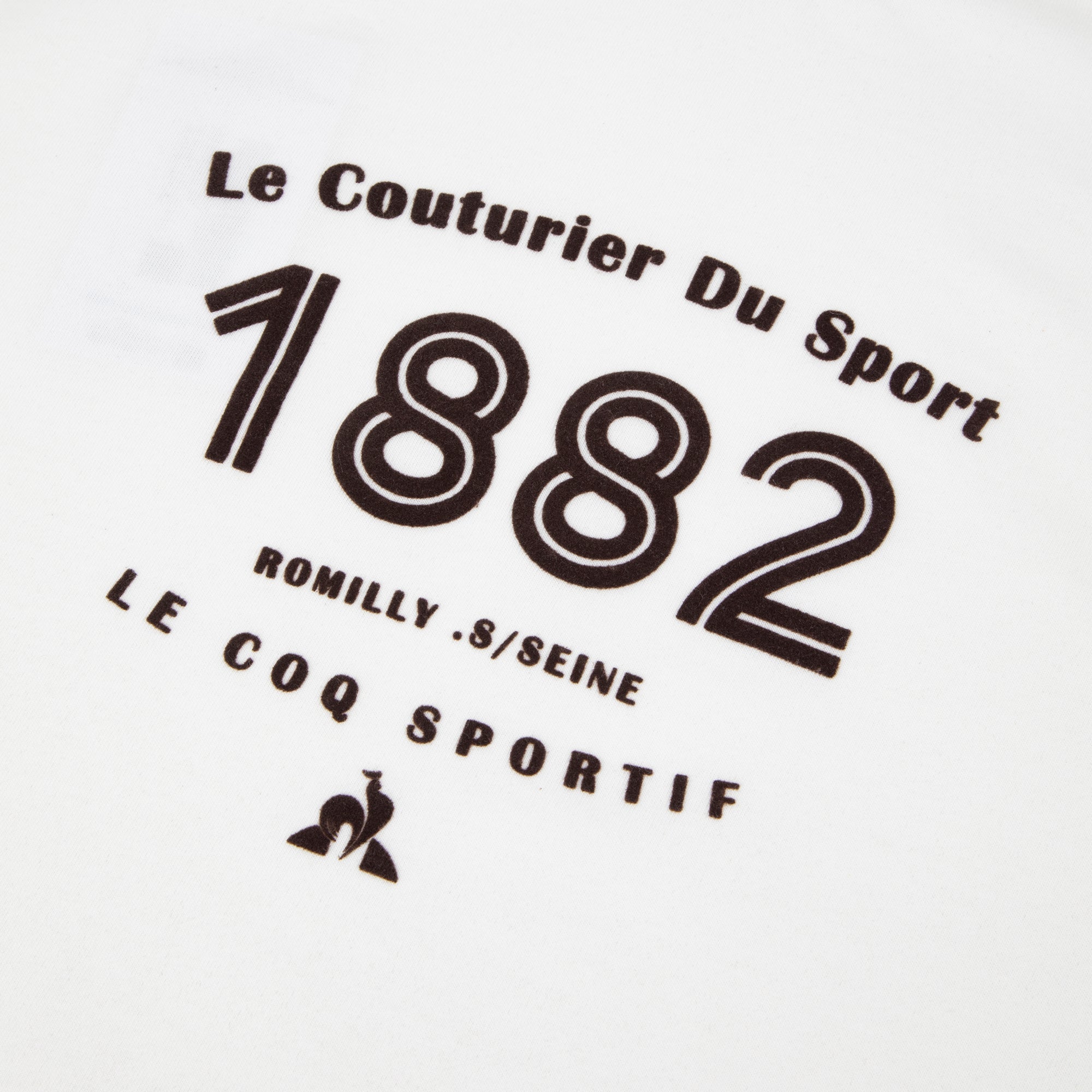 2520962-HERITAGE LF Tee SS N°2 M marshmallow | T-shirt imprimé Velours Unisexe