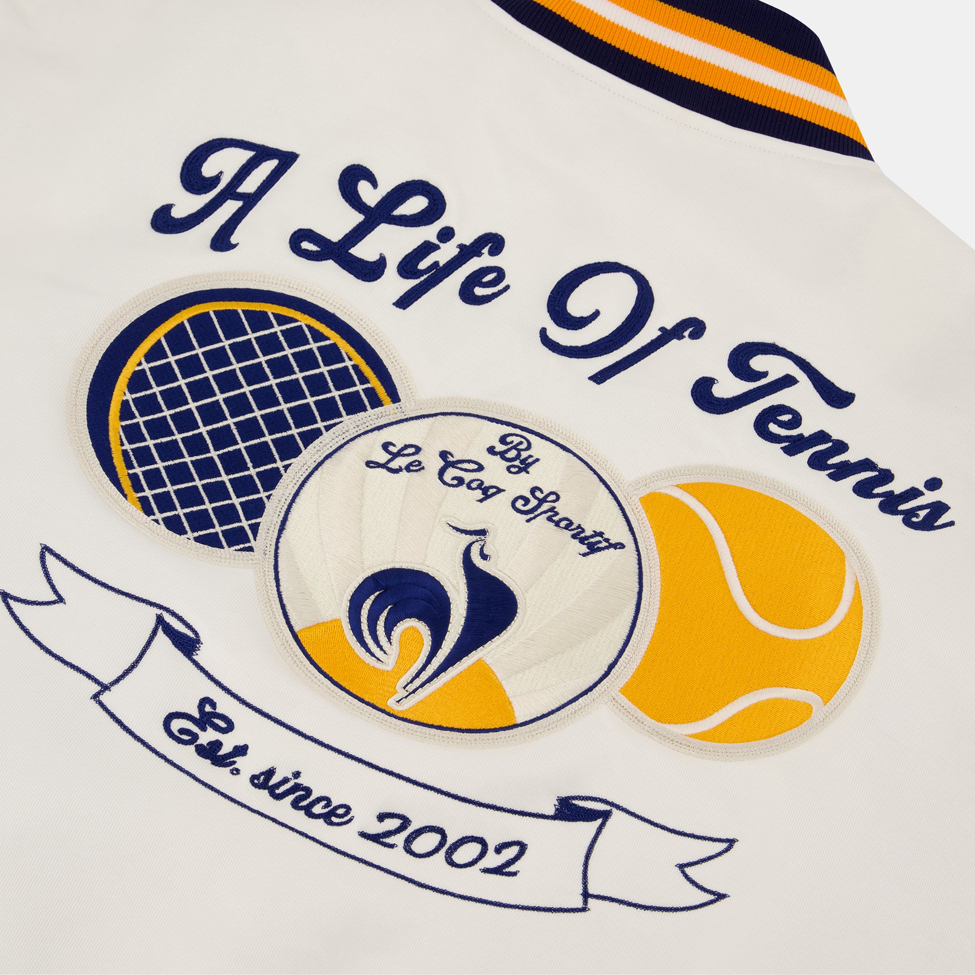 2521134-GASQUET Veste Hommage N°1 M écru/bleu ga | Veste hommage Richard GASQUET